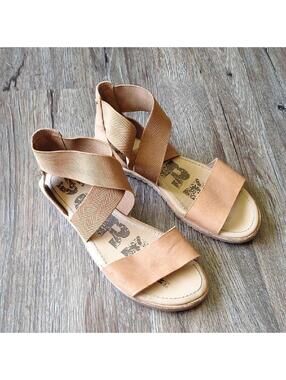 Sorel Tan Leather Wrap Strappy Sandal Size 8